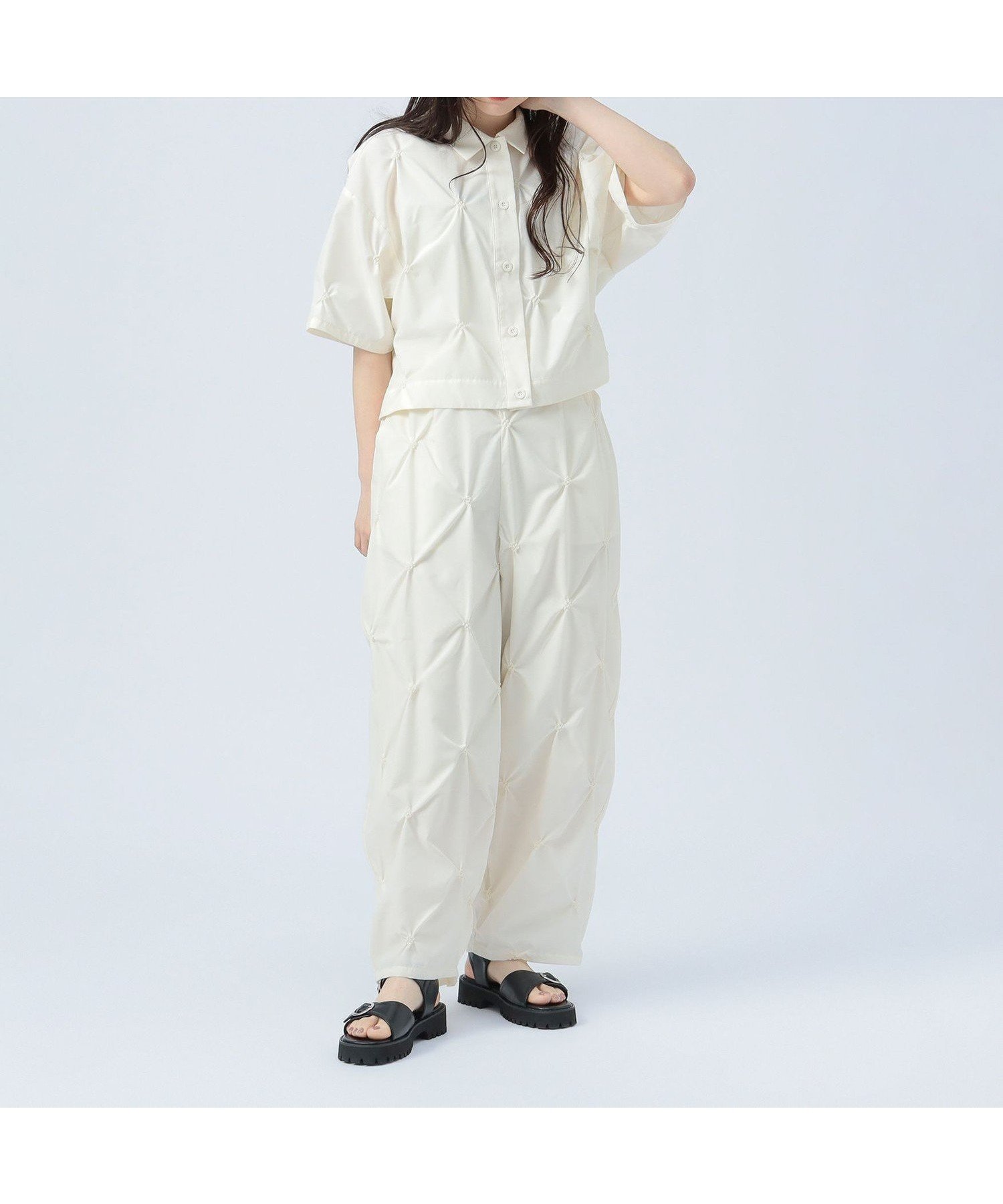 【ビームス ハート/BEAMS HEART】のピン刺繍 コクーンパンツ 人気、トレンドファッション・服の通販 founy(ファニー) 　ファッション　Fashion　レディースファッション　Ladies' Fashion Online　パンツ　Pants　おすすめ　Recommend　サンダル　Sandals　シンプル　Simple　スニーカー　Sneakers　セットアップ　Set Up　トレンド　Trend　夏　Summer　春　Spring　S/S・春夏　Ss・Spring/Summer　 other-1|ID: prp329100004595301 ipo3291000000032651493