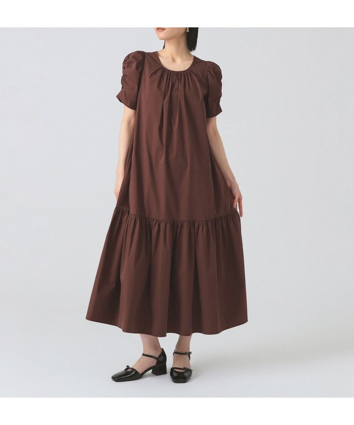 【ビームス ウイメン/BEAMS】のギャザー パフスリーブ ワンピース インテリア・キッズ・メンズ・レディースファッション・服の通販 founy(ファニー) https://founy.com/ ファッション Fashion レディースファッション Ladies' Fashion Online ワンピース Dress ギャザー Gather スリーブ Sleeve トレンド Trend エレガント 上品 Elegant 定番 Standard |ID: prp329100004595313 ipo3291000000032651573