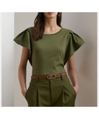 【ラルフローレン/RALPH LAUREN】のジャージー フラッタースリーブ Tシャツ 300グリーン|ID: prp329100004595326 ipo3291000000032651710