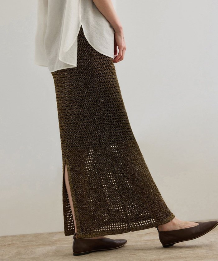【ロペ/ROPE'】のラメメッシュスカート/セットアップ対応 インテリア・キッズ・メンズ・レディースファッション・服の通販 founy(ファニー) https://founy.com/ ファッション Fashion レディースファッション Ladies' Fashion Online セットアップ Setup スカート Skirt おすすめ Recommend エレガント 上品 Elegant ジャケット Jacket セットアップ Set Up ポケット Pocket リネン Linen |ID: prp329100004595333 ipo3291000000032651833