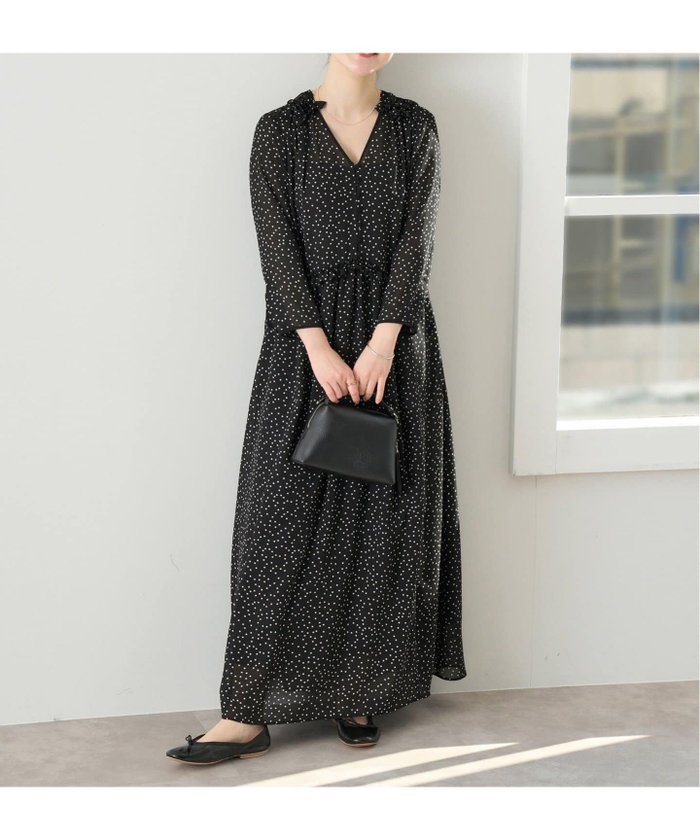 【イエナ/IENA】のドット フリル ワンピース インテリア・キッズ・メンズ・レディースファッション・服の通販 founy(ファニー) https://founy.com/ ファッション Fashion レディースファッション Ladies' Fashion Online ワンピース Dress 2025年 2025 2025春夏・S/S Ss,Spring/Summer,2025 おすすめ Recommend ジャケット Jacket ジョーゼット Georgette ドット Dot パイピング Piping フリル Frills フロント Front 楽ちん Easy |ID: prp329100004595339 ipo3291000000032651931