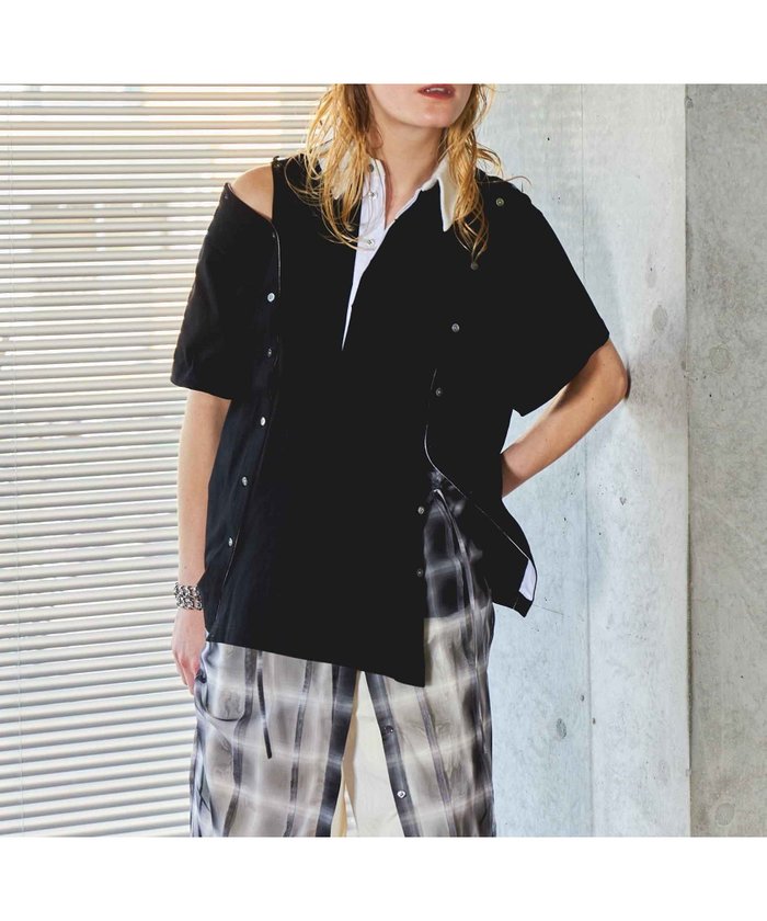 【メゾンスペシャル/MAISON SPECIAL】のMultiway Button Polo Shirt インテリア・キッズ・メンズ・レディースファッション・服の通販 founy(ファニー) https://founy.com/ ファッション Fashion レディースファッション Ladies' Fashion Online トップス・カットソー Tops/Tshirt シャツ/ブラウス Shirts/Blouses ポロシャツ Polo Shirts シェイプ Shape ポロシャツ Polo Shirt レース Race |ID: prp329100004595348 ipo3291000000032651991