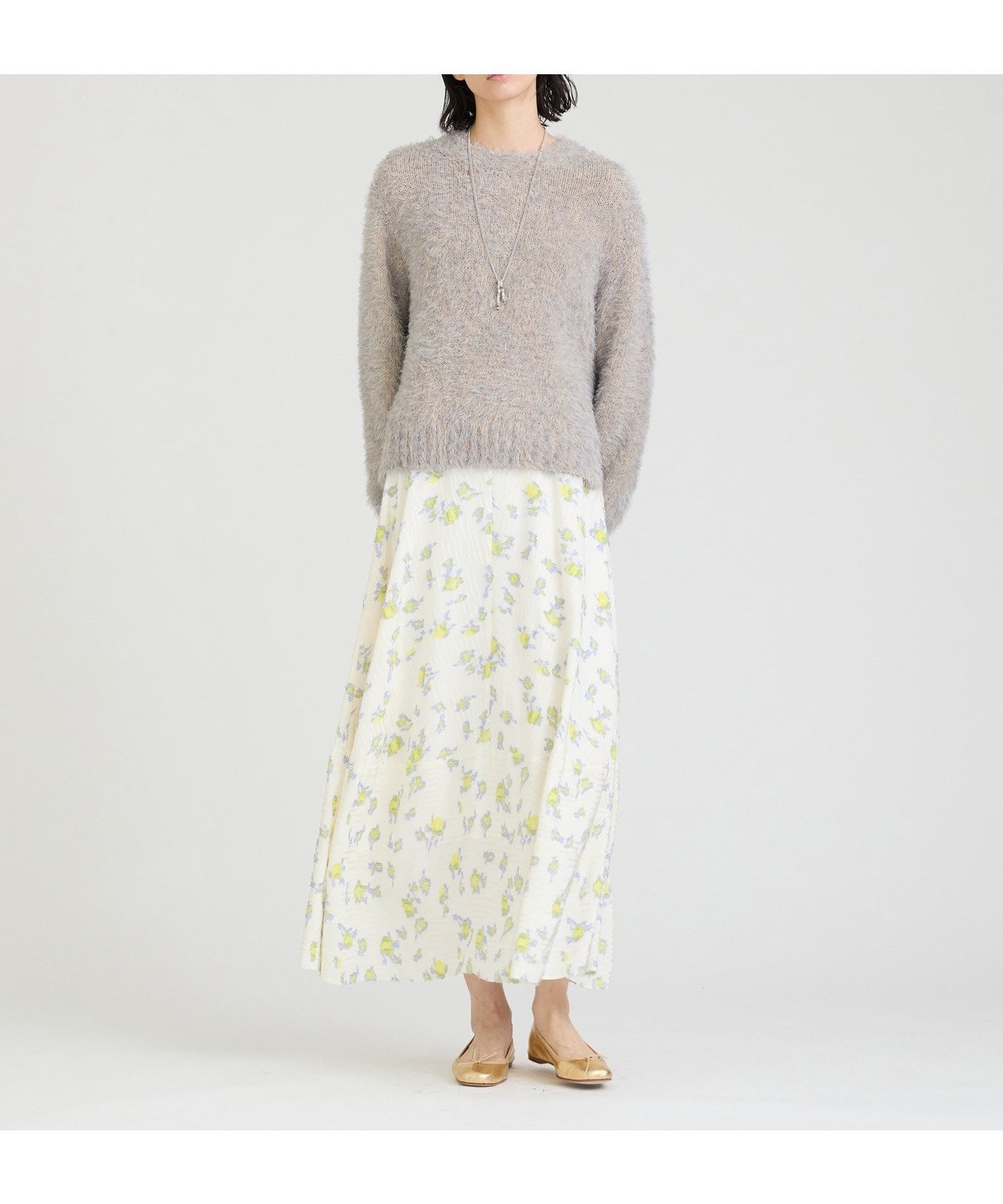 【ハウス オブ ロータス/HOUSE OF LOTUS】のカットジャカードバイヤススカート インテリア・キッズ・メンズ・レディースファッション・服の通販 founy(ファニー) 　ファッション　Fashion　レディースファッション　Ladies' Fashion Online　スカート　Skirt　ジャカード　Jacquard　ストライプ　Stripe　バイアス　Bias　フラワー　Flower　フレア　Flare　ミックス　Mix　モチーフ　Motif　エレガント 上品　Elegant　アイボリー|ID: prp329100004595349 ipo3291000000032651999