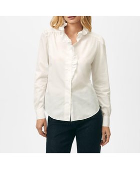 【ブルックス ブラザーズ/Brooks Brothers】のコットンブロード ラッフルカラーブラウス 人気、トレンドファッション・服の通販 founy(ファニー) ファッション Fashion レディースファッション Ladies' Fashion Online トップス・カットソー Tops/Tshirt シャツ/ブラウス Shirts/Blouses エレガント 上品 Elegant デニム Denim ドレス Dress フェミニン Feminine ブロード Broad ペンシル Pencil ポケット Pocket モダン Modern ラッフル Raffle 長袖 Long Sleeve |ID:prp329100004595362