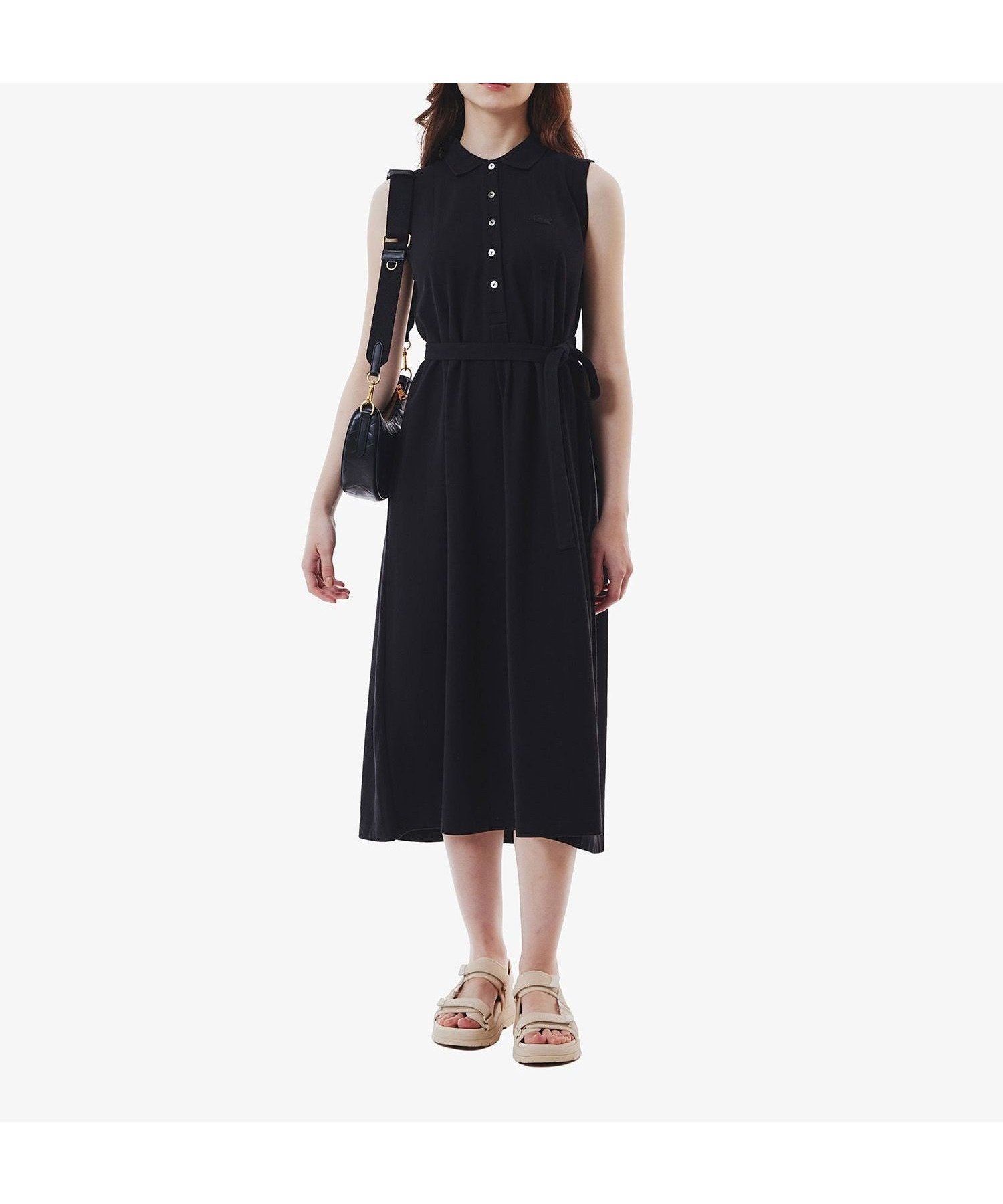 【ラコステ/LACOSTE】のノースリーブポロドレス / マキシ丈ワンピース 人気、トレンドファッション・服の通販 founy(ファニー) 　ファッション　Fashion　レディースファッション　Ladies' Fashion Online　ワンピース　Dress　ドレス　Party Dresses　エレガント 上品　Elegant　ドレス　Dress　ノースリーブ　No Sleeve　フェミニン　Feminine　マキシ　Maxi　鹿の子　Pique　 other-1|ID: prp329100004595370 ipo3291000000032652210