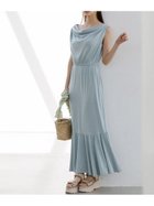 【スナイデル/SNIDEL】の【WEB限定カラーあり】ドレープネックカットワンピース MNT[021]|ID:prp329100004595374