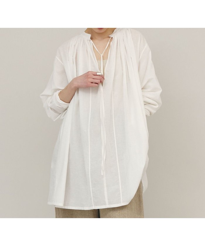 【カレンソロジー/Curensology】のカディコットンブラウス インテリア・キッズ・メンズ・レディースファッション・服の通販 founy(ファニー) https://founy.com/ ファッション Fashion レディースファッション Fashion for Women トップス・カットソー Cut & Sew Tops シャツ・ブラウス・オフィスカジュアル Elegant Blouses & Button-Ups インド Indian Textile ブロック Block, Solid Block Pattern プリント Print, Printed Pattern ワイド Wide, Wide Fit 夏 Summer 長袖 Long Sleeve, Full Sleeve |ID: prp329100004595377 ipo3291000000032652328