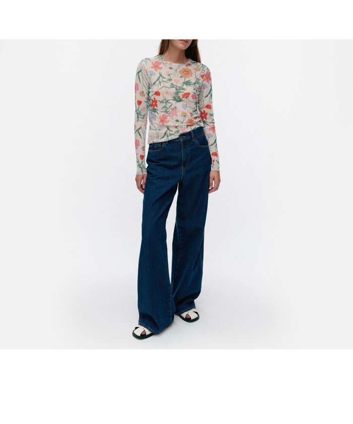 【マリメッコ/marimekko】のVaritys Perenna カットソー インテリア・キッズ・メンズ・レディースファッション・服の通販 founy(ファニー) https://founy.com/ ファッション Fashion レディースファッション Fashion for Women トップス・カットソー Cut & Sew Tops カットソー・ベーシックTシャツ Cut-and-Sewn Tops / Stretch Tees & Basics カットソー Cut and Sewn Top ガーデン Garden, Gardening チューリップ Tube, Tube Top メッシュ Mesh, Net Fabric モチーフ Motif, Design Theme |ID: prp329100004595385 ipo3291000000032751997