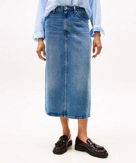 【トミーヒルフィガー/TOMMY HILFIGER】のデニムミディハイウエストスカート 人気、トレンドファッション・服の通販 founy(ファニー) ファッション Fashion レディースファッション Ladies' Fashion Online スカート Skirt アメリカン American クラシック Classic ゴルフ Golf ストレート Straight スリット Slit デニム Denim モダン Modern 人気 Popularity |ID:prp329100004595407