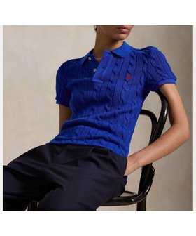 【ラルフローレン/RALPH LAUREN】のケーブルニット ポロシャツ 人気、トレンドファッション・服の通販 founy(ファニー) ファッション Fashion レディースファッション Ladies' Fashion Online トップス・カットソー Tops/Tshirt ニット Knit Tops シャツ/ブラウス Shirts/Blouses ポロシャツ Polo Shirts スリム Slim フィット Fit ポロシャツ Polo Shirt 半袖 Short Sleeve |ID:prp329100004595411
