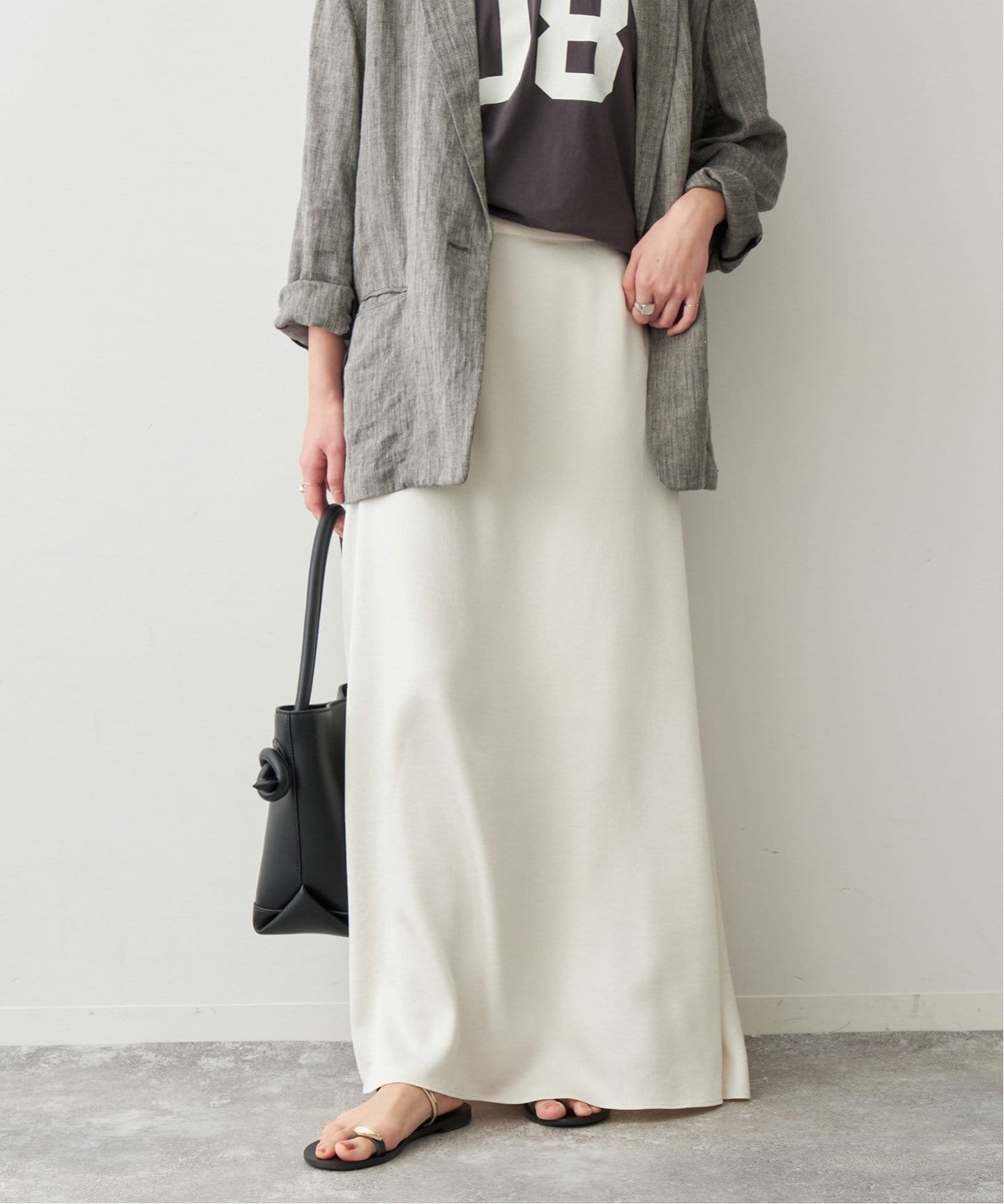 【スピック&スパン/Spick & Span】のジョーゼットサテンスカート 人気、トレンドファッション・服の通販 founy(ファニー) 　ファッション　Fashion　レディースファッション　Ladies' Fashion Online　スカート　Skirt　おすすめ　Recommend　サテン　Satin　シンプル　Simple　ジャケット　Jacket　ジョーゼット　Georgette　スウェット　Sweat　バランス　Balance　 other-1|ID: prp329100004595412 ipo3291000000032652768