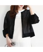 【エムケイ ミッシェルクラン/MK MICHEL KLEIN】のショート丈シアーニットカーディガン/接触冷感/洗える ブラック|ID: prp329100004595416 ipo3291000000032724062