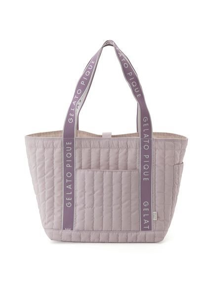 【ジェラート ピケ/gelato pique】のロゴテープママバッグ インテリア・キッズ・メンズ・レディースファッション・服の通販 founy(ファニー) 　ファッション　Fashion　レディースファッション　Ladies' Fashion Online　バッグ　Bag　キルティング　Quilting　スタイリッシュ　Stylish　スマホ　Smartphone　ポケット　Pocket　ポーチ　Pouch　ラベンダー　Lavender　手帳　Pocket Book　抗菌　Antibacterial　LAV[071]|ID: prp329100004595433 ipo3291000000032652997