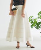【ラブティックボンボン/La boutique BonBon】の【お上品シルエット・低身長サイズあり】シアーサーキュラー切り替えスカート 人気、トレンドファッション・服の通販 founy(ファニー) ファッション Fashion レディースファッション Fashion for Women スカート Skirts おすすめ Recommended / Our Picks カットソー Cut and Sewn Top サテン Satin, Glossy Fabric サンダル Sandals, Summer Shoes シアー Sheer, See-Through シンプル Simple, Minimal ボーダー Border, Stripe ポケット Pocket, Pocket Detail エレガント 上品 Elegant 切替 Switching, Contrast Panel thumbnail オフホワイト|ID: prp329100004595442 ipo3291000000033020449