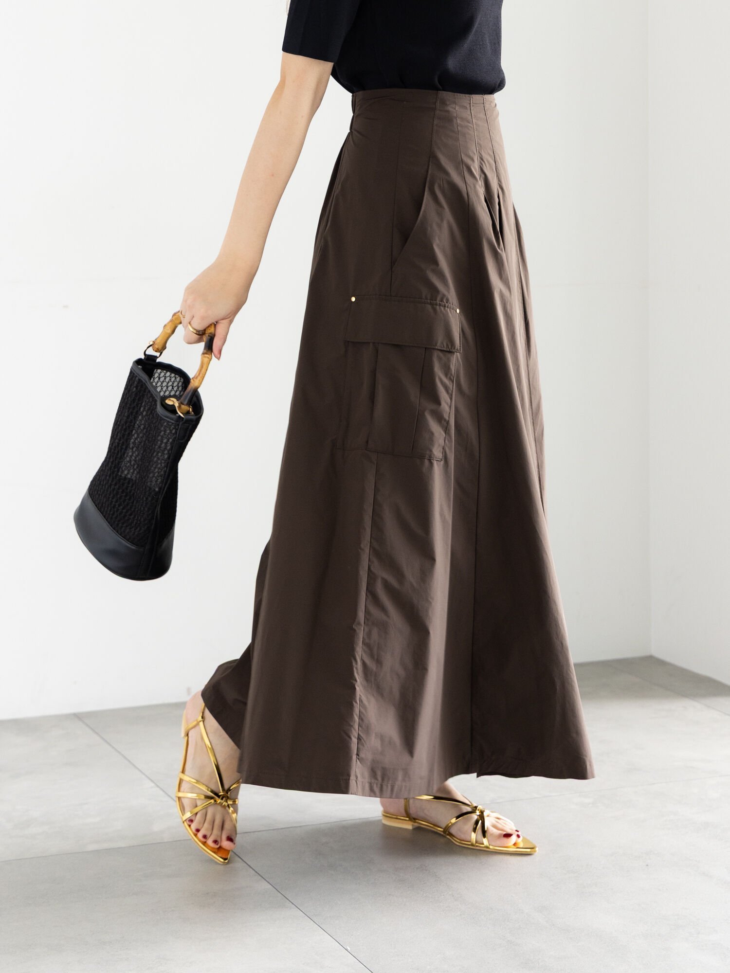 【テチチ/Te chichi】のカーゴフレアスカート 人気、トレンドファッション・服の通販 founy(ファニー) 　ファッション　Fashion　レディースファッション　Ladies' Fashion Online　スカート　Skirt　Aライン/フレアスカート　Flared A-Line Skirts　フラップ　Flap　フレア　Flare　ポケット　Pocket　エレガント 上品　Elegant　 other-1|ID: prp329100004595444 ipo3291000000032653044