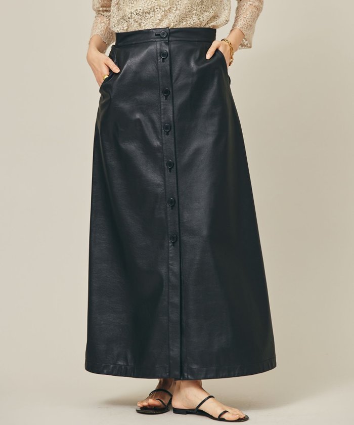 【カレンソロジー/Curensology】のドライフェイクレザースカート インテリア・キッズ・メンズ・レディースファッション・服の通販 founy(ファニー) https://founy.com/ ファッション Fashion レディースファッション Ladies' Fashion Online スカート Skirt おすすめ Recommend エレガント 上品 Elegant クール Cool トレーナー Trainer バランス Balance フェイクレザー Faux Leather 春 Spring 軽量 Lightweight |ID: prp329100004595455 ipo3291000000032653124