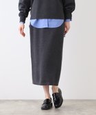 【インディヴィ/INDIVI】の【SETUP可能】スウェットライクナローニットスカート チャコールグレー|ID: prp329100004595487 ipo3291000000032653383