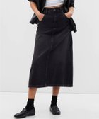 【ギャップ/GAP】のウォッシュウェル ミディ丈デニムスカート WASHED BLACK|ID: prp329100004595510 ipo3291000000032653586