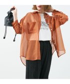 【マイカ ディール/MICA & DEAL】のソフトオーガンジーシャツ ORANGE|ID: prp329100004595535 ipo3291000000032653919