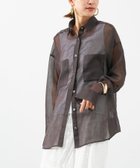 【マイカ ディール/MICA & DEAL】のソフトオーガンジーシャツ BROWN|ID: prp329100004595535 ipo3291000000032653924
