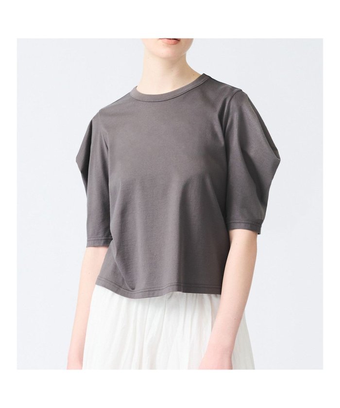 【マーコート/MARcourt】のmizuiro ind ドレープスリーブT インテリア・キッズ・メンズ・レディースファッション・服の通販 founy(ファニー) https://founy.com/ ファッション Fashion レディースファッション Fashion for Women なめらか Smooth, Silky Texture カットソー Cut and Sewn Top シルク Silk, 100% Silk シンプル Simple, Minimal ドレープ Drape, Draping Fabric ポケット Pocket, Pocket Detail 無地 Plain, Solid Color |ID: prp329100004595558 ipo3291000000032654195