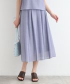 【インディヴィ/INDIVI】の【洗える/シアー/SETUP可能】エアリータックスカート ネイビー|ID: prp329100004595567 ipo3291000000032654285