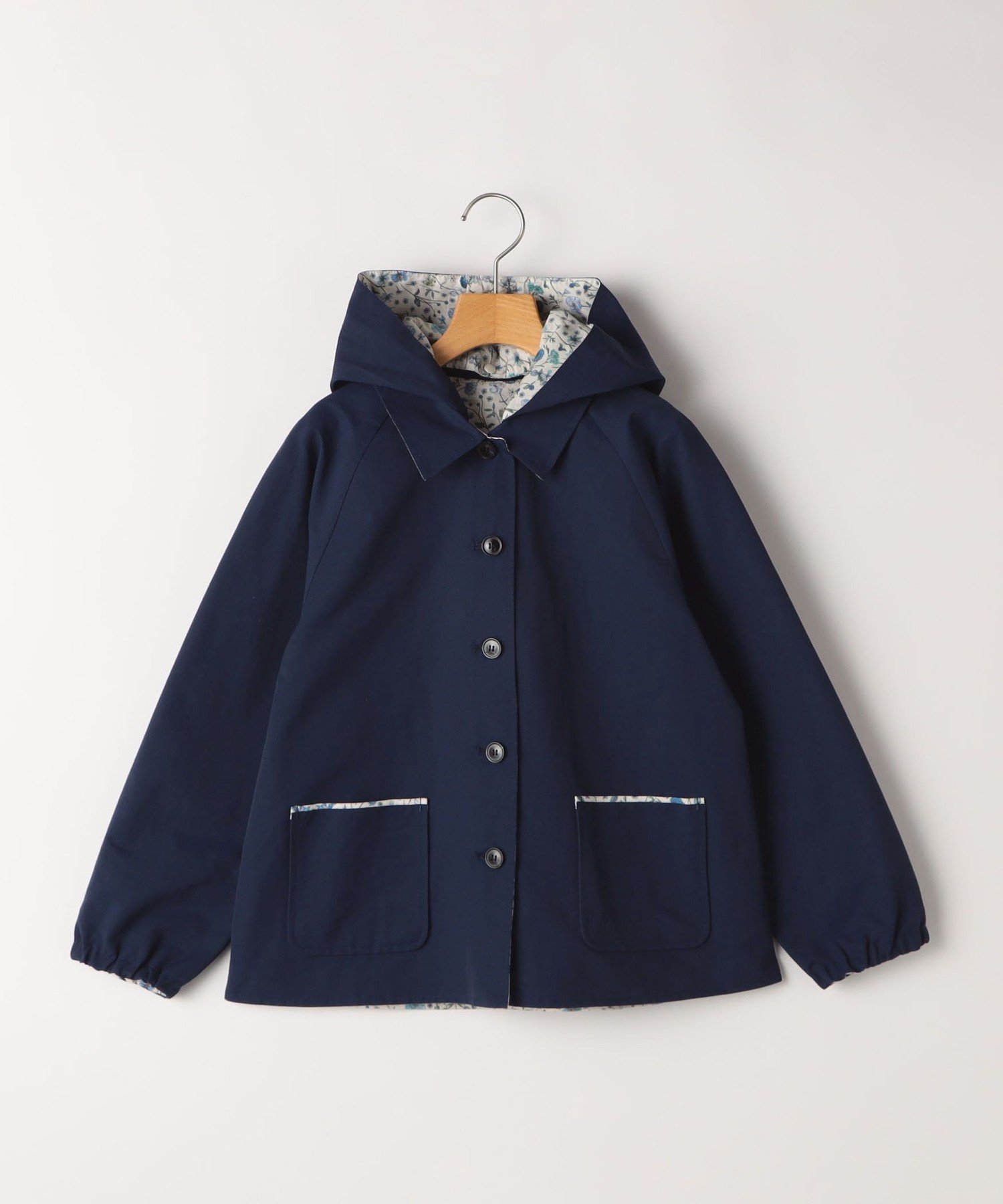 【シップス/SHIPS / KIDS】のSHIPS KIDS 140~150cm / リバティ リバーシブル コート 人気、トレンドファッション・服の通販 founy(ファニー) 　ファッション　Fashion　キッズファッション　KIDS Children’s Clothing　アウター　Coat Outerwear /Kids　春　Spring　秋　Autumn/Fall　グログラン　Grosgrain　コレクション　Collection　定番　Standard　人気　Popularity　ポケット　Pocket　羽織　Haori　防寒　Cold Protection　モノトーン　Monotone　リバーシブル　Reversible　リラックス　Relax　ロンドン　London　おすすめ　Recommend　エレガント 上品　Elegant　 other-1|ID: prp329100004595586 ipo3291000000032654472