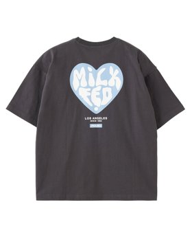 【ミルクフェド/MILKFED.】のMILKFED./HEART LOGO WIDE S/S TEE 人気、トレンドファッション・服の通販 founy(ファニー) ファッション Fashion レディースファッション Ladies' Fashion Online おすすめ Recommend 半袖 Short Sleeve 夏 Summer S/S・春夏 Ss・Spring/Summer |ID:prp329100004595588