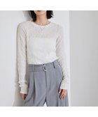 【ロペ/ROPE'】の【WEB・一部店舗限定】ストレッチシアー レースカットソー/洗える ホワイト系(11)|ID: prp329100004595593 ipo3291000000032654557