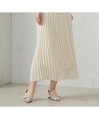 【コムサイズム/COMME CA ISM】のシアーチェック ラップ風プリーツスカート アイボリー|ID: prp329100004595596 ipo3291000000032654596