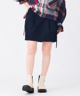 【ミルクフェド/MILKFED.】のDENIM COCOON SKIRT 人気、トレンドファッション・服の通販 founy(ファニー) ファッション Fashion レディースファッション Ladies' Fashion Online スカート Skirt おすすめ Recommend キャミ Cami コクーン Cocoon コンパクト Compact ショート Short タンク Tank デニム Denim トレンド Trend |ID:prp329100004595611