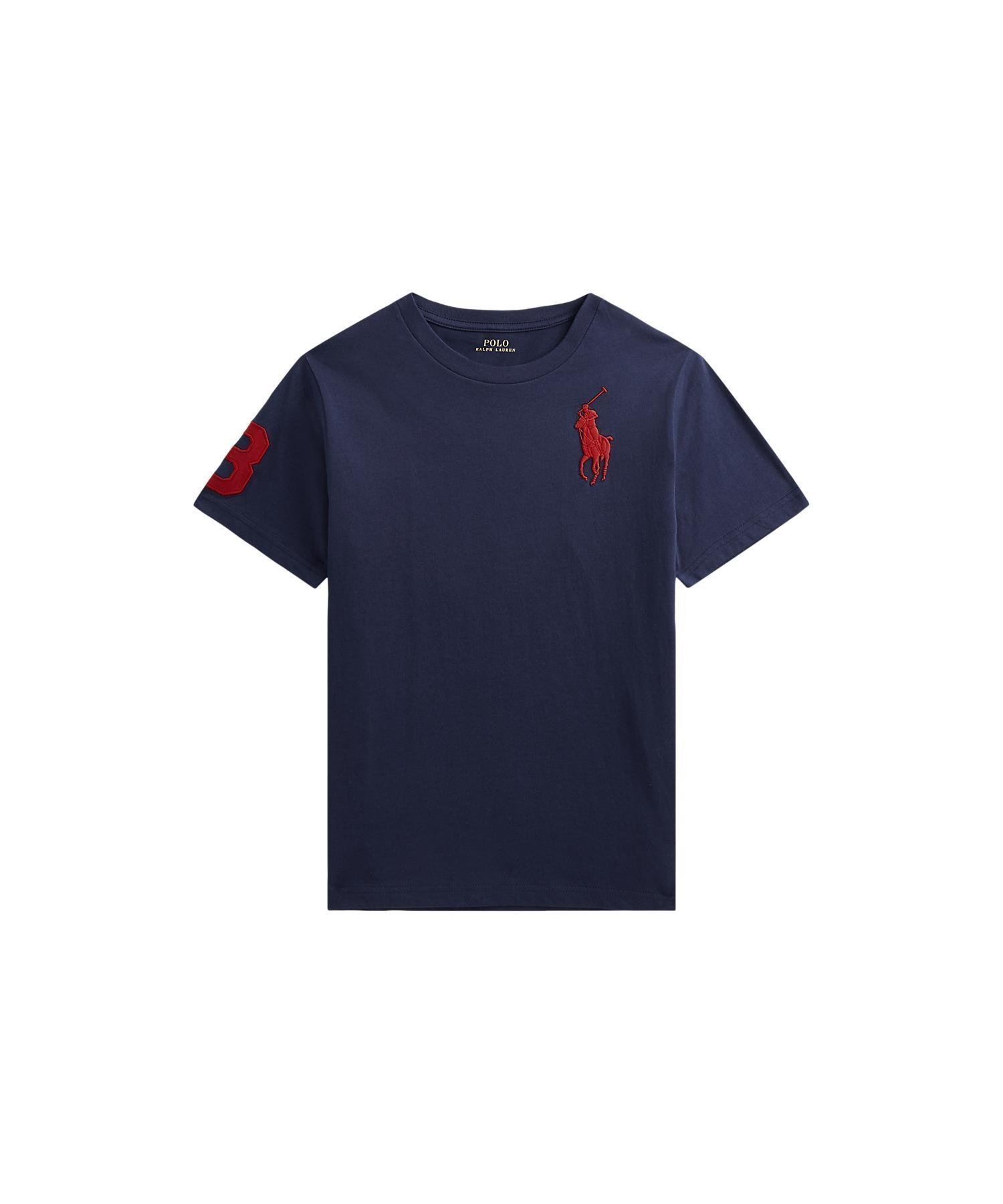 【ラルフローレン/RALPH LAUREN / KIDS】の(ボーイズ 8才~20才)Big Pony コットン ジャージー Tシャツ インテリア・キッズ・メンズ・レディースファッション・服の通販 founy(ファニー) 　ファッション　Fashion　キッズファッション　Fashion for Kids　ツイル　Twist, Twisted Detail　パッチ　Patch, Appliqué　ボーイズ　Boyish, Boy Style　半袖　Short Sleeve, Half Sleeve　410ネイビー|ID: prp329100004595634 ipo3291000000032762128