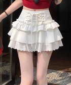 【アイモハ/aimoha】の【HOOK】for girls レース切替フリルティアードミニスカート 人気、トレンドファッション・服の通販 founy(ファニー) ファッション Fashion レディースファッション Ladies' Fashion Online スカート Skirt ミニスカート Mini Skirts おすすめ Recommend カーディガン Cardigan シューズ Shoes ショート Short トレンド Trend フェミニン Feminine フリル Frills フロント Front リボン Ribbon レース Race ロング Long エレガント 上品 Elegant 切替 Switching 厚底 Platforms thumbnail ホワイト|ID: prp329100004595639 ipo3291000000032655099