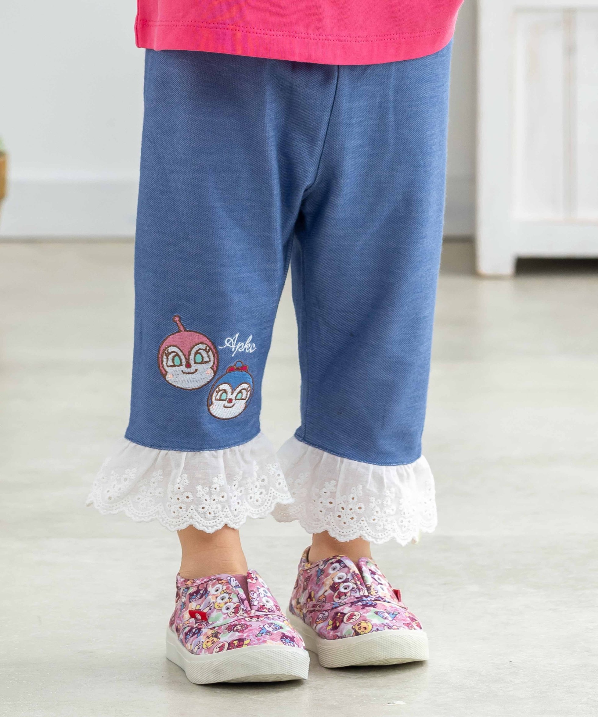 【アンパンマンキッズコレクション/ANPANMAN KIDS COLLECTION / KIDS】のANPANMAN KIDS COLLECTION/レース切替レギンスパンツ インテリア・キッズ・メンズ・レディースファッション・服の通販 founy(ファニー) 　ファッション　Fashion　キッズファッション　KIDS Children’s Clothing　ボトムス　Bottoms/Kids　キャラクター　Character　コレクション　Collection　切替　Switching　テレコ　Tereko　デニム　Denim　ベビー　Baby　ボーイズ　Boys　メンズ　Mens　レギンス　Leggings　レース　Race　ギフト プレゼント　Gift Present　ネイビー|ID: prp329100004595640 ipo3291000000032655122