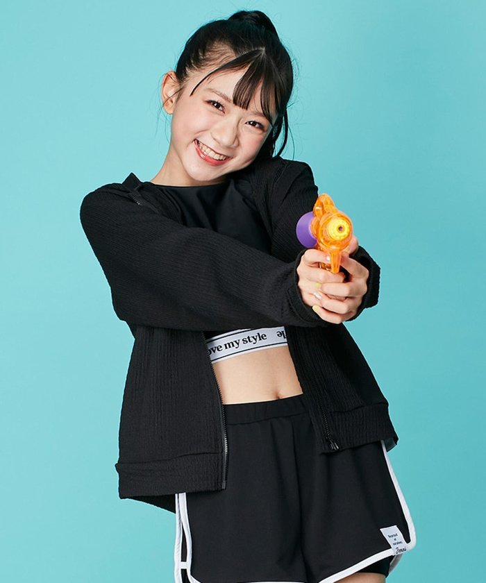 【その他のブランド/Other】の【水陸両用】フード付きラッシュガード インテリア・キッズ・メンズ・レディースファッション・服の通販 founy(ファニー) https://founy.com/ ファッション Fashion キッズファッション Fashion for Kids おすすめ Recommended / Our Picks コンパクト Compact, Small Size シンプル Simple, Minimal ポケット Pocket, Pocket Detail |ID: prp329100004595644 ipo3291000000032741192