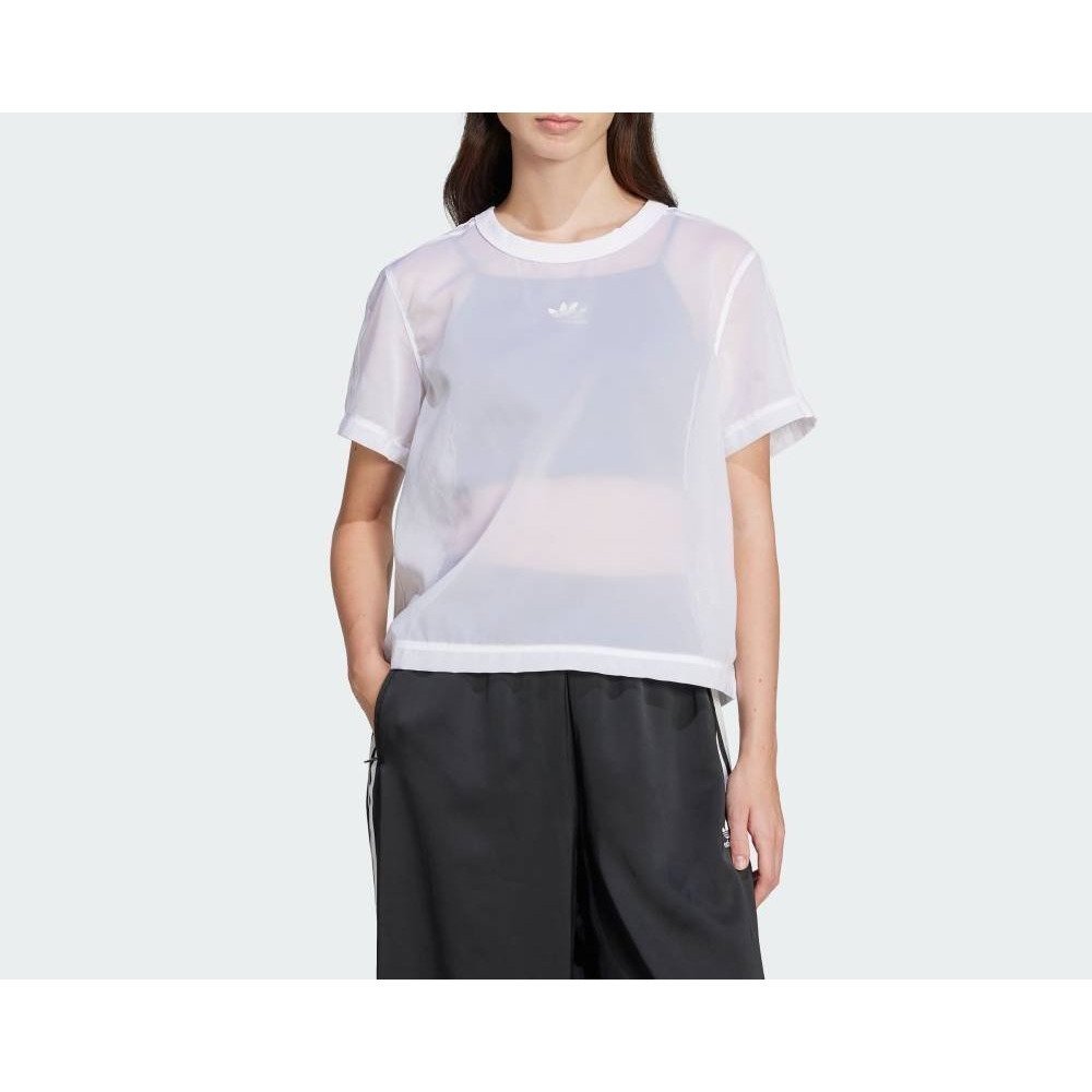 【アディダス/adidas】の【公式】アディダス adidas アディカラー シアー スリーストライプス 半袖Tシャツ インテリア・キッズ・メンズ・レディースファッション・服の通販 founy(ファニー) 　ファッション　Fashion　レディースファッション　Ladies' Fashion Online　トップス・カットソー　Tops/Tshirt　シャツ/ブラウス　Shirts/Blouses　ロング / Tシャツ　T-Shirts　シアー　Sheer　半袖　Short Sleeve　ホワイト|ID: prp329100004595655 ipo3291000000032655308