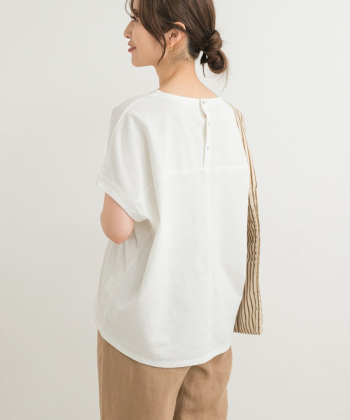 【アーバンリサーチ ドアーズ/URBAN RESEARCH DOORS】のリネンタッチBACKボタンプルオーバー インテリア・キッズ・メンズ・レディースファッション・服の通販 founy(ファニー) https://founy.com/ ファッション Fashion レディースファッション Fashion for Women トップス・カットソー Cut & Sew Tops カジュアルプルオーバー・ニットトップス Pullovers & Knit Tops / Casual Pullovers イエロー Yellow インナー Innerwear 秋 Autumn カットソー Cut and Sewn Top シンプル Simple, Minimal ストレート Straight, Straight Cut スリーブ Sleeve, Long Sleeve / Short Sleeve バランス Balance, Style Balance リネン Linen, Linen Fabric リラックス Relax, Relaxed Fit ワイド Wide, Wide Fit S/S・春夏 SS, Spring/Summer, Warm Season 夏 Summer 2025年 2025 2025春夏・S/S Spring/Summer 2025 SS25 |ID: prp329100004595658 ipo3291000000032655323