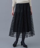 【クチュール ブローチ/Couture Brooch】の【ふんわり揺れるフェミニンスカート】リボンチュールティアードスカート ブラック|ID: prp329100004595692 ipo3291000000032655742