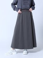 【ラシュッド/LASUD】のサイドリングフレアスカート チャコールグレー|ID: prp329100004595706 ipo3291000000032655824