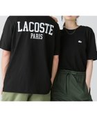 【ラコステ/LACOSTE / MEN】のヘビーウェイト オーバーサイズバックプリントベーシック半袖Tシャツ 人気、トレンドファッション・服の通販 founy(ファニー) ファッション Fashion メンズファッション Men's Style Online フィット Fit プリント Print ベーシック Basic ルーズ Loose ワンポイント One Point 半袖 Short Sleeve 定番 Standard thumbnail ブラック|ID: prp329100004595718 ipo3291000000032656106
