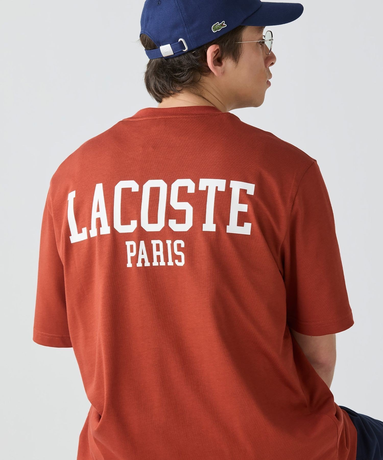 【ラコステ/LACOSTE / MEN】のヘビーウェイト オーバーサイズバックプリントベーシック半袖Tシャツ インテリア・キッズ・メンズ・レディースファッション・服の通販 founy(ファニー) 　ファッション　Fashion　メンズファッション　Men's Style Online　フィット　Fit　プリント　Print　ベーシック　Basic　ルーズ　Loose　ワンポイント　One Point　半袖　Short Sleeve　定番　Standard　ブラウン|ID: prp329100004595718 ipo3291000000032656109