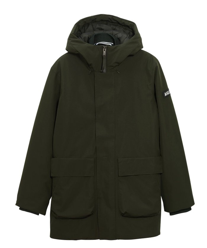 【エーグル/AIGLE / MEN】のGORE-TEX 透湿防水 防風 2レイヤー インサレーションフーデッドダウンジャケット インテリア・キッズ・メンズ・レディースファッション・服の通販 founy(ファニー) https://founy.com/ ファッション Fashion メンズファッション Fashion for Men アウトドア Outdoor Clothing ジップ Zip, Zipper ジャケット Jacket, Outerwear ダウン Down, Puffer ダブル Double, Double-Breasted ドローコード Drawcord, Drawstring Cord ビジネス 仕事 通勤 Business / Work / Commuting フィット Fit, Slim Fit フラップ Flap, Flap Pocket ポケット Pocket, Pocket Detail レギュラー Regular, Standard Fit ロング Long, Long-Length 冬 Winter / This Winter |ID: prp329100004595720 ipo3291000000032729882