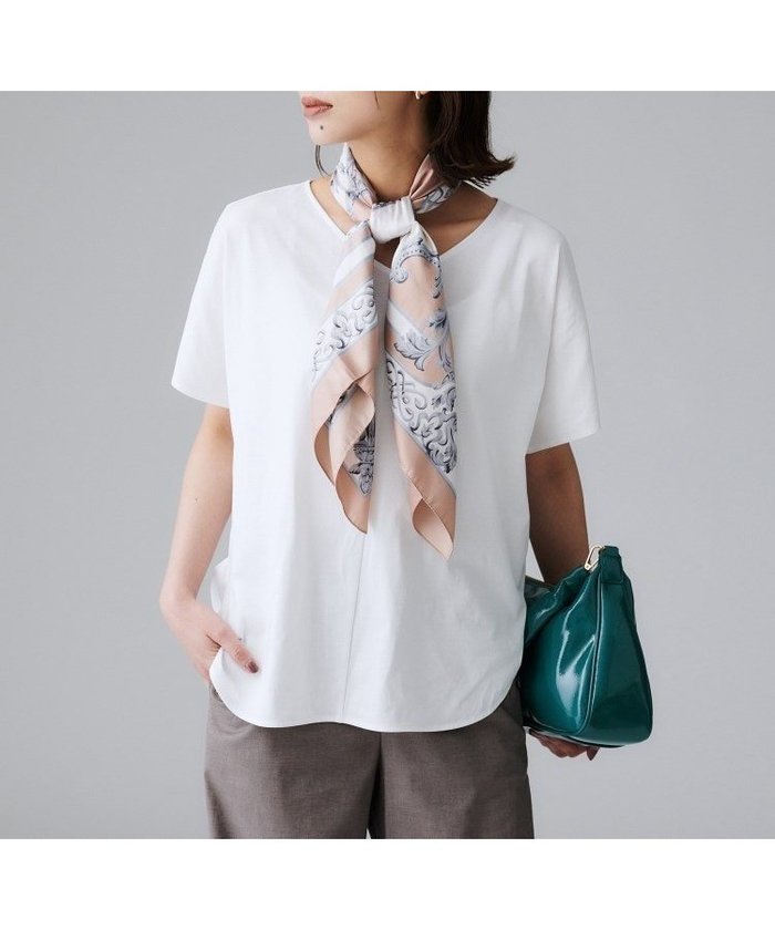 【アンタイトル/UNTITLED】のVネックコットンプルオーバー インテリア・キッズ・メンズ・レディースファッション・服の通販 founy(ファニー) https://founy.com/ ファッション Fashion レディースファッション Ladies' Fashion Online トップス・カットソー Tops/Tshirt プルオーバー Pullover Vネック V-Neck おすすめ Recommend コンパクト Compact シンプル Simple ジャージ Jersey フィット Fit |ID: prp329100004595728 ipo3291000000032656263
