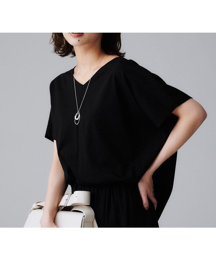 【アンタイトル/UNTITLED】のVネックコットンプルオーバー インテリア・キッズ・メンズ・レディースファッション・服の通販 founy(ファニー) 　ファッション　Fashion　レディースファッション　Ladies' Fashion Online　トップス・カットソー　Tops/Tshirt　プルオーバー　Pullover　Vネック　V-Neck　おすすめ　Recommend　コンパクト　Compact　シンプル　Simple　ジャージ　Jersey　フィット　Fit　ブラック|ID: prp329100004595728 ipo3291000000032656270