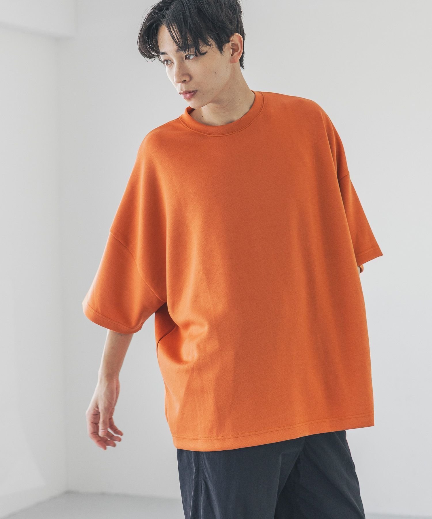 【ローリーズファーム/LOWRYS FARM】の【UNISEX】TRPUドルマンTシャツSS インテリア・キッズ・メンズ・レディースファッション・服の通販 founy(ファニー) 　ファッション　Fashion　レディースファッション　Ladies' Fashion Online　トップス・カットソー　Tops/Tshirt　シャツ/ブラウス　Shirts/Blouses　ロング / Tシャツ　T-Shirts　ユニセックス　Unisex　シンプル　Simple　トレンド　Trend　オレンジ45|ID: prp329100004595742 ipo3291000000032656417