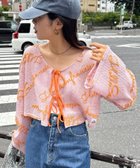 【チャオパニックティピー/CIAOPANIC TYPY】の【HELLO.SANFRANCISCO】2WAYロゴコード刺繍ボレロ ピンク|ID: prp329100004595755 ipo3291000000032656599