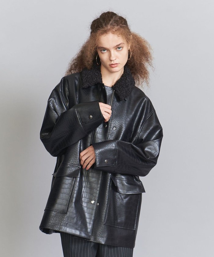 【その他のブランド/Other】のクロコレザーライク ジャケット -2WAY- インテリア・キッズ・メンズ・レディースファッション・服の通販 founy(ファニー) https://founy.com/ ファッション Fashion レディースファッション Fashion for Women アウター Coat / Outerwear Collection レディースジャケット・軽アウター Jackets 秋 Autumn コレクション Collection, Seasonal Line ショーツ Shorts, Short Pants ショート Short, Short Length ジップ Zip, Zipper ジャケット Jacket, Outerwear セットアップ Set-Up, Coordinated Outfit マニッシュ Mannish, Boyish メンズ Men's, Menswear リアル Real, Realistic ロング Long, Long-Length おすすめ Recommended / Our Picks エレガント 上品 Elegant |ID: prp329100004595757 ipo3291000000032656609