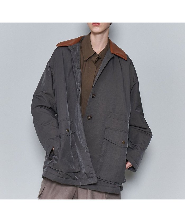 【その他のブランド/Other】の6(ROKU) ナイロン レザーカラー コート インテリア・キッズ・メンズ・レディースファッション・服の通販 founy(ファニー) https://founy.com/ ファッション Fashion レディースファッション Fashion for Women アウター Coat / Outerwear Collection コート・ロングコート・ピーコート Long Coats, Peacoats & More エレガント 上品 Elegant トレンド Trend, Trending Now 冬 Winter / This Winter |ID: prp329100004595761 ipo3291000000032656635