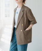 【スピック&スパン/Spick & Span】の《追加2 》ライトドライクロスハーフスリーブジャケット キャメル A|ID: prp329100004595763 ipo3291000000032656663