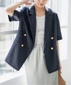 【スピック&スパン/Spick & Span】の《追加2 》ライトドライクロスハーフスリーブジャケット ネイビー|ID: prp329100004595763 ipo3291000000032656666